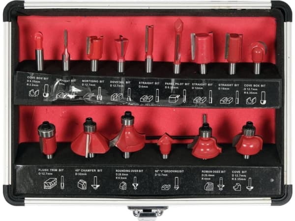 Yato YT-68007, Poranteräsarja, 6 mm, 15 kpl, 3, 6, 6,35, 12, 12,7, 16, 22, 24,4, 28,6, 32 mm