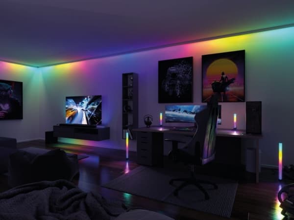 Paulmann Dynamic RGB, Kjede, Sort, Aluminium, Plast, IP20, II, LED
