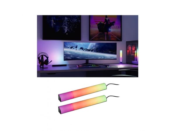 Paulmann Dynamic RGB, Kjede, Sort, Aluminium, Plast, IP20, II, LED