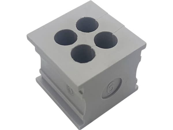 TRU COMPONENTS ELT 4/6 Kabelgennemføring slidset Klemme-diameter (max.) 6 mm Elastomer Grå 1 stk