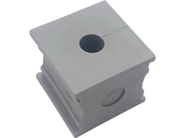 TRU COMPONENTS ELT 6 Kabelgennemføring slidset Klemme-diameter (max.) 7 mm Elastomer Grå 1 stk