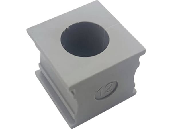 TRU COMPONENTS ELT 12 Kabelgennemføring slidset Klemme-diameter (max.) 13 mm Elastomer Grå 1 stk