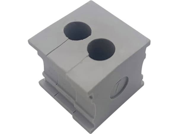 TRU COMPONENTS ELT 2/7 Kabelgennemføring slidset Klemme-diameter (max.) 7 mm Elastomer Grå 1 stk