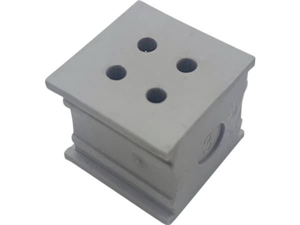 TRU COMPONENTS KT 4/3 Kaapeliläpivienti uritettu Kiinnittimen halkaisija (max.) 3 mm Elastomeeri Harmaa 1 kpl