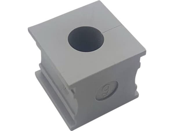 TRU COMPONENTS ELT 9 Kabelgennemføring slidset Klemme-diameter (max.) 10 mm Elastomer Grå 1 stk