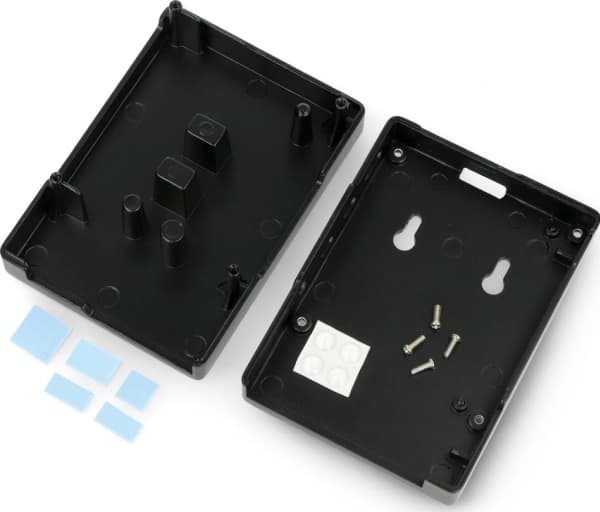 OEM Raspberry Pi 4B alumiinikotelo - musta