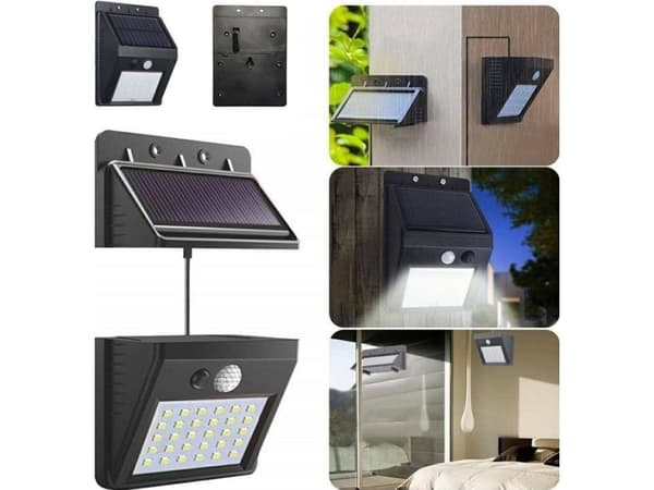 Vegglampe ECpower ZD53B UTENDØRSLAMPE BEVEGELSESSENSOR TWILIGHT 30
