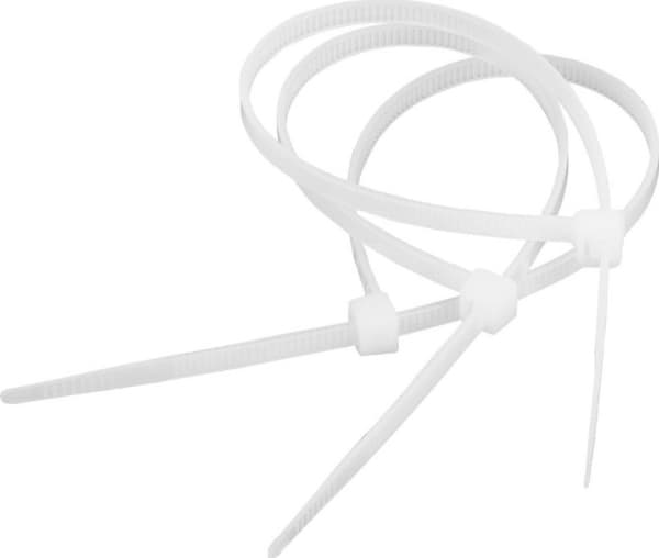 Cabletech organisointiliitin 4,8 mm/35 cm valkoinen Cabletech 50kpl.