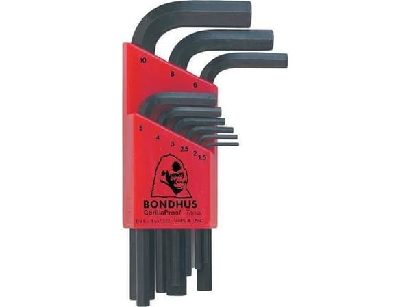Bondhus Hexagon socket set 1.5 - 10 BONDHUS - short [9 pcs.]