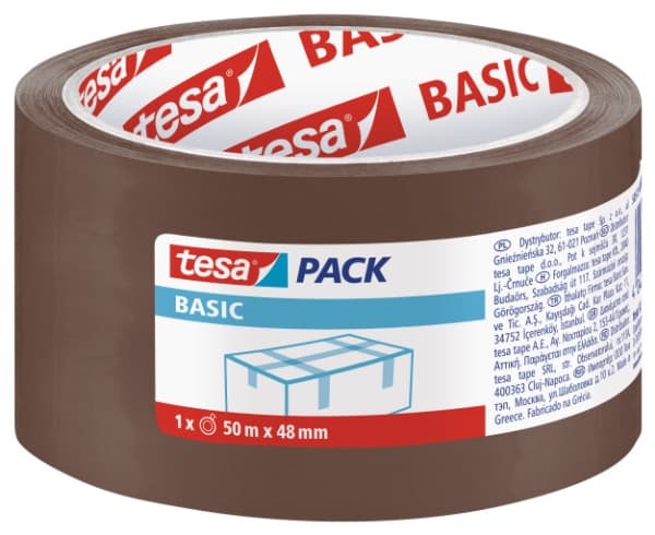 TESA 58573-00000-00-00, ruskea, polypropeeni (PP), 50 m, 48 mm