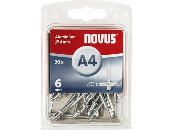 Novus Office 105082106 Blindnitter (Ø x L) 4 mm x 6 mm 30 stk
