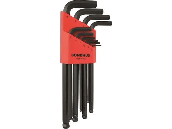 Bondhus Hexagon socket set 1.5-10 BONDHUS - long with ball (10 pcs.)