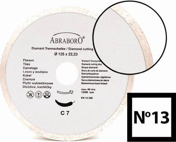 Abraboro diamantrondell 125 x 22/5,5 N13 (AB12500013)