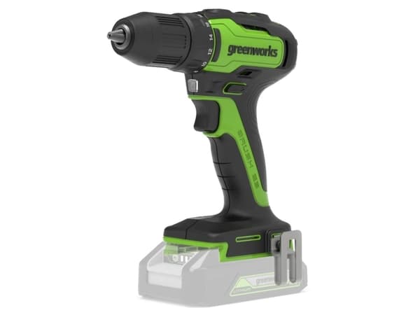 Greenworks 3704007, Elektrisk skrutrekker, Pistolhåndtak, Sort, Grønn, Børsteløs, Belteklemme, 35 Nm
