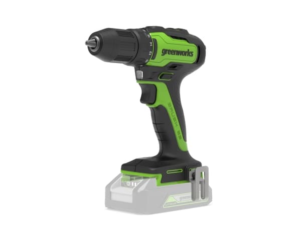 Greenworks 3704007, Elektrisk skrutrekker, Pistolhåndtak, Sort, Grønn, Børsteløs, Belteklemme, 35 Nm