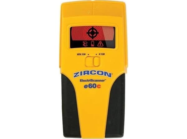 Zircon E60C metallinpaljastin (rautametallit/ei-rautametallit, jännitteiset sähkökaapelit)