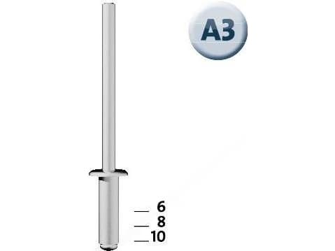 Novus aluminiumsnagler A3/6 NOVUS [30 stk.]