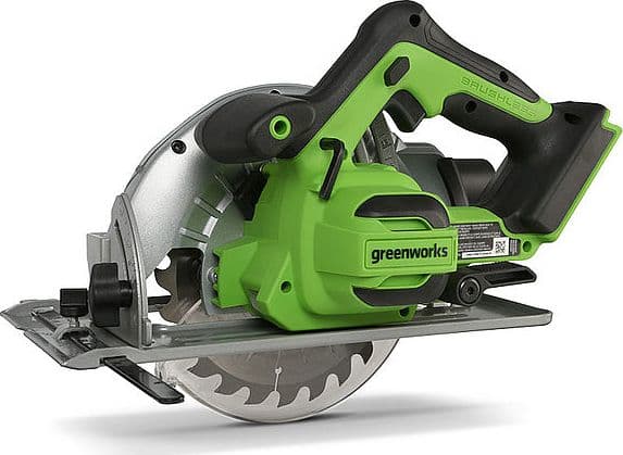 Greenworks GD24CS, Puu, Musta, Vihreä, Harjaton, 18,4 cm, 4500 RPM, 6,3 cm