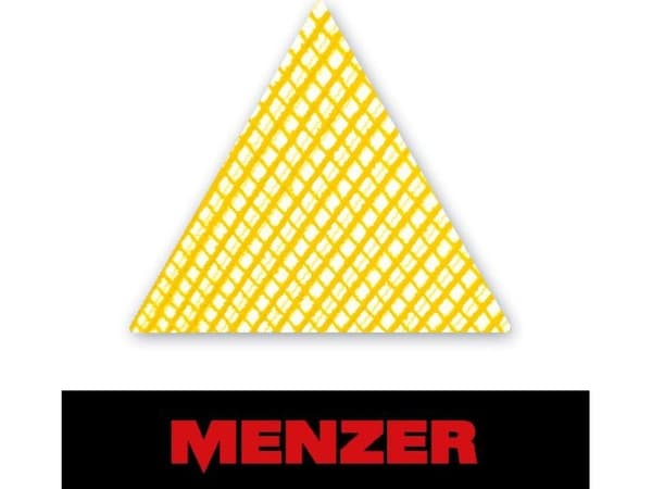 Menzer ULTRANET K180 triangulärt slipgaller 250x290mm för gipsskivslipmaskiner 25 st/förpackning.