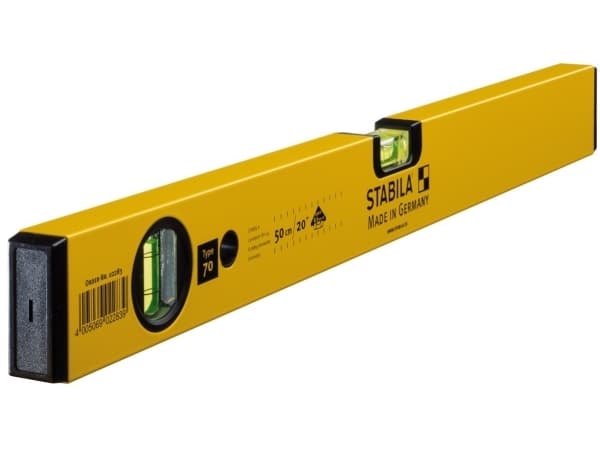 Stabila Type 70, 50 cm 2283 Vaterpas-letmetal 50 cm 0.5 mm/m