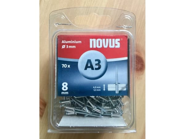 Novus aluminiumsnagler A3/8 NOVUS [70 stk.]