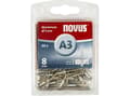 Miniatyrbilde 2 av 5: Novus aluminiumsnagler A3/8 NOVUS [70 stk.]