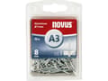 Miniatyrbilde 1 av 5: Novus aluminiumsnagler A3/8 NOVUS [70 stk.]