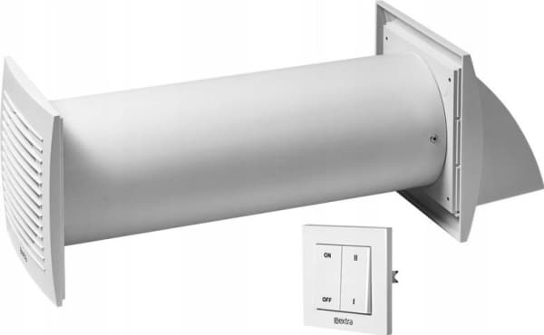 Vegggjenvinner med bryter EUROPLAST E-EXTRA DN125