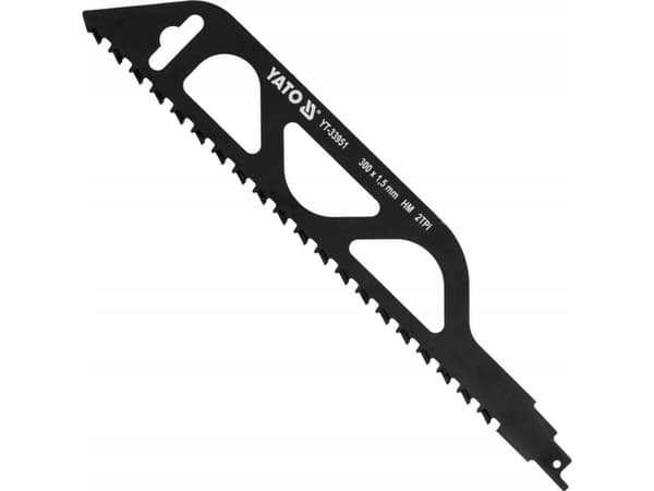 Yato YT-33951, Tigersågblad, Keramiska, Betong, Karbid, Svart, 30 cm, 1 styck