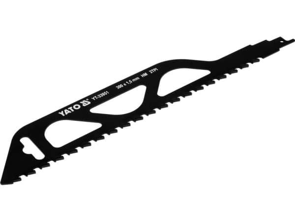 Yato YT-33951, Tigersågblad, Keramiska, Betong, Karbid, Svart, 30 cm, 1 styck