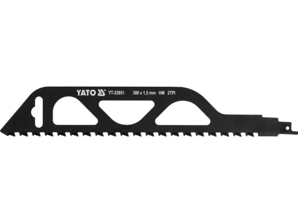 Yato YT-33951, Tigersågblad, Keramiska, Betong, Karbid, Svart, 30 cm, 1 styck