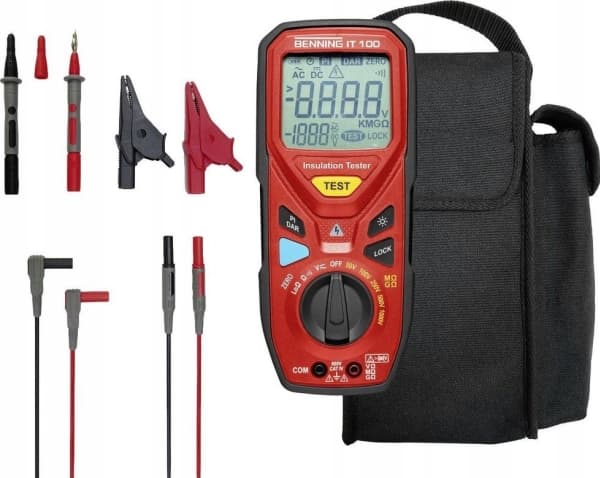 Benning IT 100 Isolationsmåler 50 V, 100 V, 250 V, 500 V, 1000 V 20 GΩ