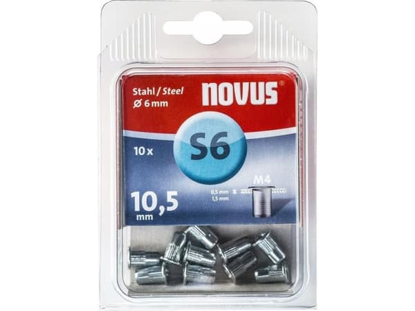 Novus Steel blindnaglemuttere SM4/10.5 NOVUS [10 stk.]