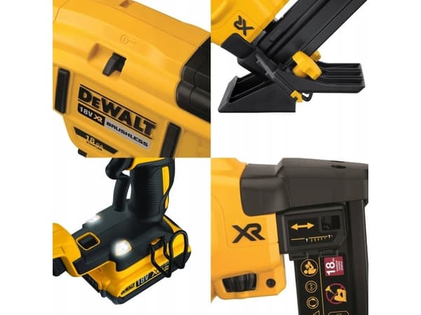 Dewalt 18v xr häftapparat för golvbrädor 18ga xr li-ion 2 x 2.0a