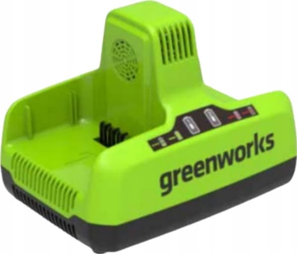 Greenworks 60 V laddare 6 A med dubbla uttag Greenworks G60x2UC6