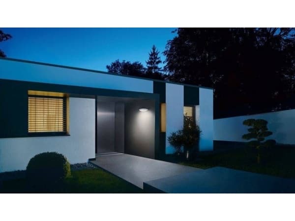 STEINEL L 825 SC, Vegglys, Antrasitt, Aluminium, Plast, IP44, Inngang, Fasade, Gangsti, II