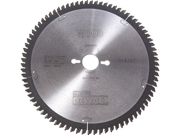 Dewalt sågblad för stationära sågar (250x30mm, 60 tänder HG) - DT4217-QZ