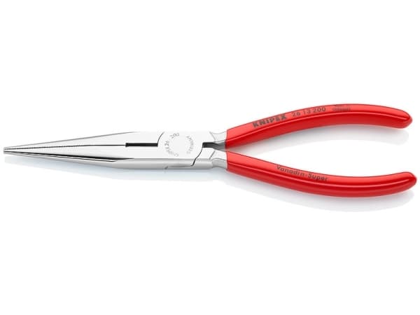 Knipex 26 13 200, Nesetang, 2,5 mm, 7,3 cm, Kromvanadiumstål, Rød, 200 mm