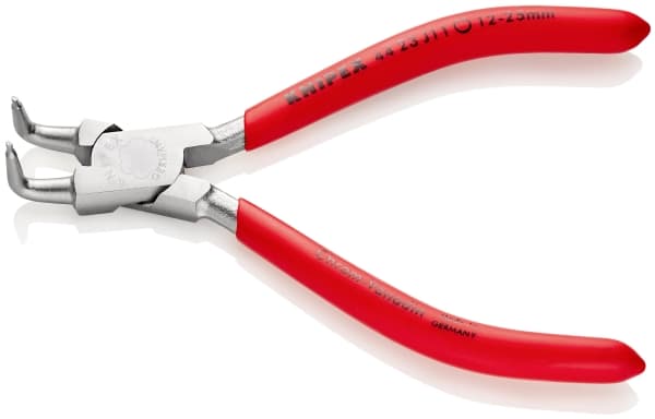 Knipex 44 23 J11, Låseringtang, Kromvanadiumstål, Plast, Rød, 130 mm, 89 g