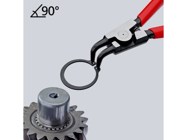 Knipex 46 21 A21, Lukkorengaspihdit, 1,8 mm, 6 cm, Terästä, Muovi, Punainen