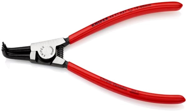 Knipex 46 21 A21, Lukkorengaspihdit, 1,8 mm, 6 cm, Terästä, Muovi, Punainen