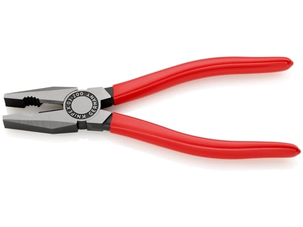 Knipex 03 01 200 SB, Kaapelipihdit, Terästä, Muovi, Punainen, 20 cm
