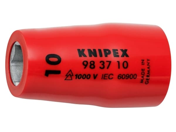 Knipex 98 37 10, Enkel enhet, Støpseladapter, Kromvanadiumstål, 10 mm, 1 stykker