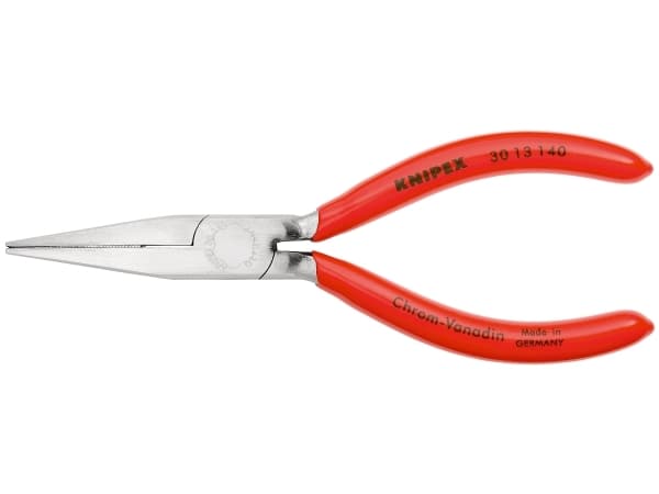 Knipex 30 13 140, Nåletang, 4 mm, 4,2 cm, Krom-vanadium-stål, Röd, 14 cm