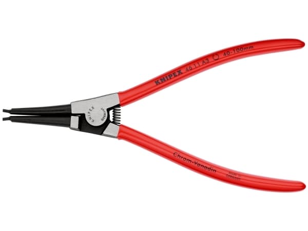 Knipex 46 11 A3 SB, Rosenkranstang, Støtbestandig, Dielektrisk, Stål, Plast, Rød, 42 mm