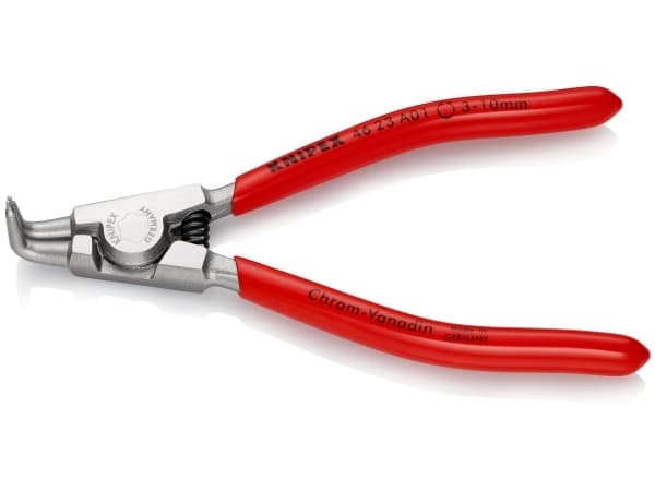 Knipex 46 23 A01, Låseringtang, Kromvanadiumstål, Plast, Rød, 125 mm, 84 g