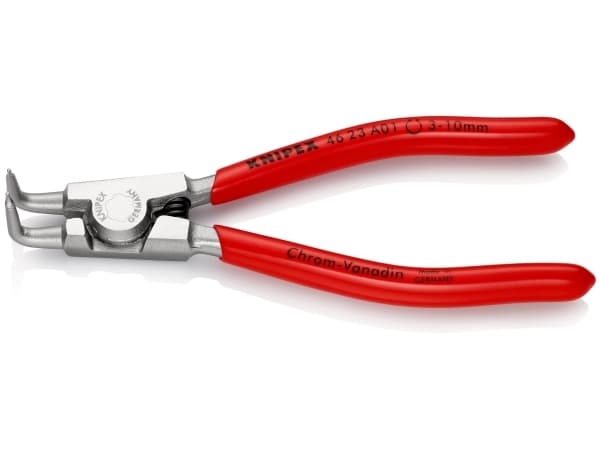 Knipex 46 23 A01, Låseringtang, Kromvanadiumstål, Plast, Rød, 125 mm, 84 g