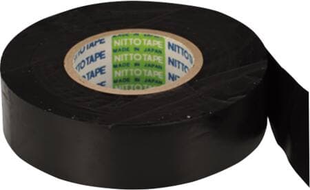 NITTO PVC tape 228SK sort 19mmx20mtemperaturområde fra -18°C til + 80°C