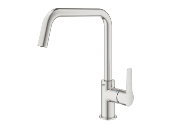 GROHE 30470DC0, Standard, Stål, Kran-håndtak, Single/enkelt, Super steel, Type U