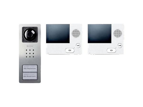 Siedle SET CVB 850-2 E/W, 8,89 cm (3,5"), TFT, rustfritt stål, hvit, innendørs og utendørs, 756 x 504 piksler, CMOS